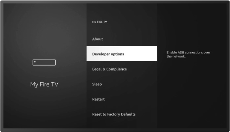Enable Developer Options on Firestick